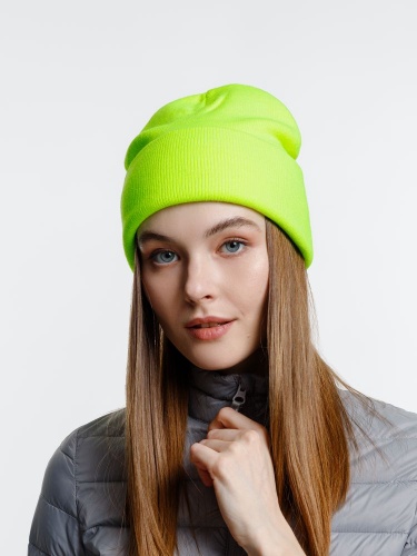 Шапка Urban Flow, салатовый неон фото 4 Шапка Urban Flow, салатовый неон фото 4
