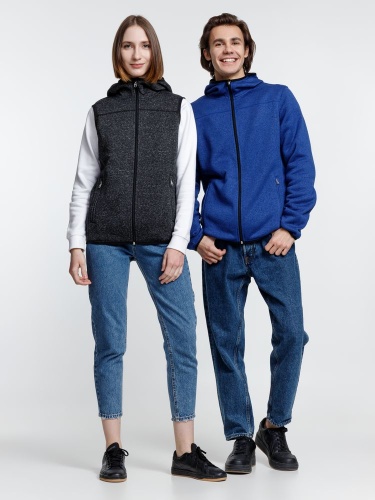 Куртка с капюшоном унисекс Gotland, синяя фото 6