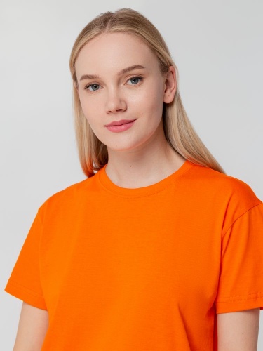 Футболка унисекс T-bolka 140, оранжевая фото 11