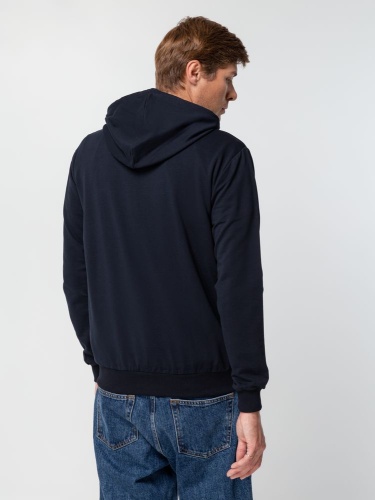 Толстовка на молнии с капюшоном Unit Siverga, темно-синяя фото 7