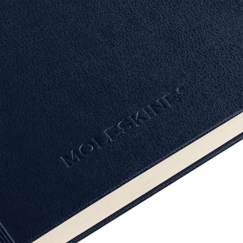 Записная книжка Moleskine Classic Large, в линейку, синяя фото 9 Записная книжка Moleskine Classic Large, в линейку, синяя фото 9