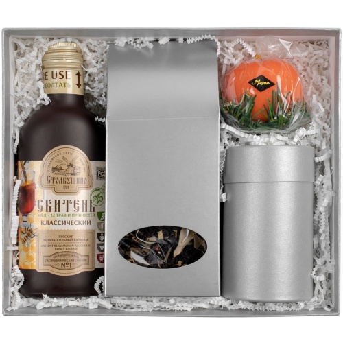 Коробка «Новогодняя история», серебристая фото 3 Коробка «Новогодняя история», серебристая фото 3