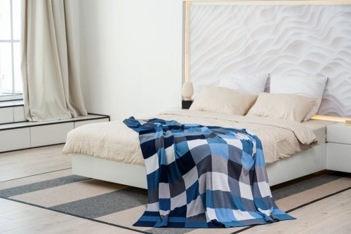 Плед Farbe, синий фото 7