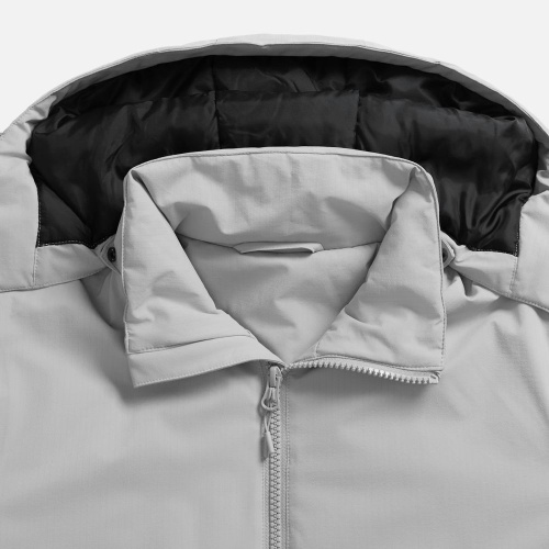 Куртка-парка унисекс Sfera, светло-серая фото 3 Куртка-парка унисекс Sfera, светло-серая фото 3