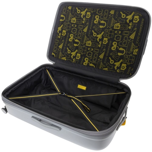 Чемодан Logoduck XL, серебристый фото 3 Чемодан Logoduck XL, серебристый фото 3