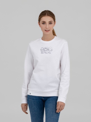 Свитшот «Три автора», белый Свитшот «Три автора», белый