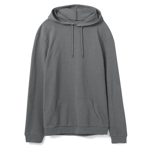 Толстовка с капюшоном унисекс Hoodie, серая (стальная) Толстовка с капюшоном унисекс Hoodie, серая (стальная)