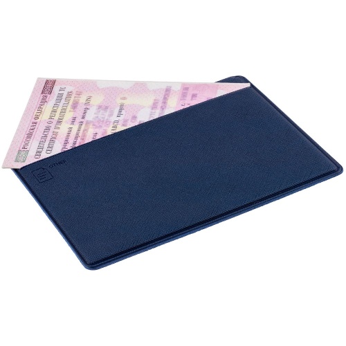 Обложка для автодокументов Devon Light, синяя фото 5