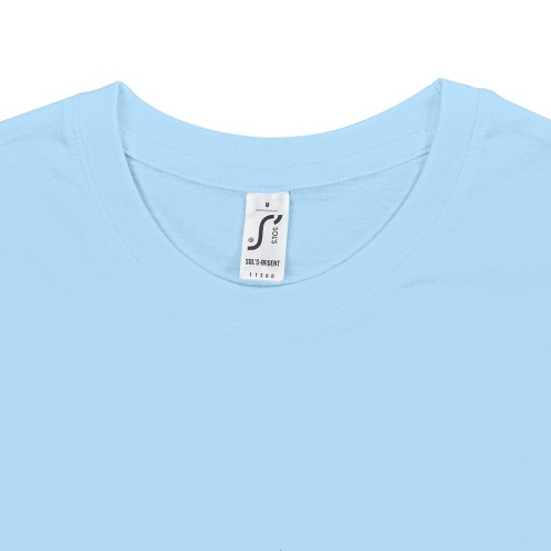 Футболка унисекс Regent 150, голубая фото 4