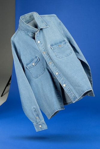 Куртка джинсовая O3, голубая фото 5 Куртка джинсовая O3, голубая фото 5