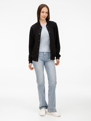 Бомбер унисекс Nuppu, черный фото 7