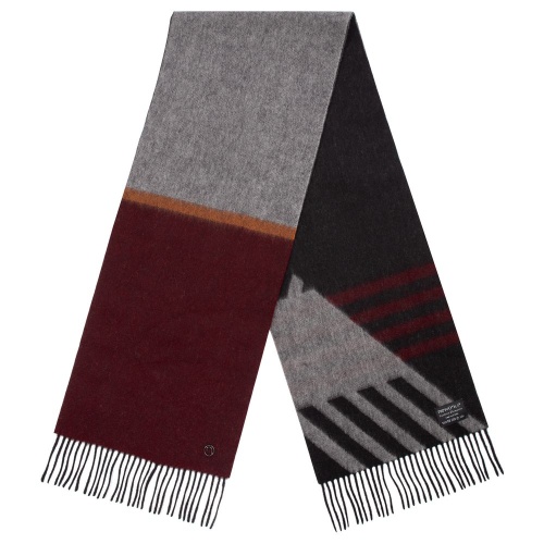 Шарф Charming, коричневый с оранжевым Шарф Charming, коричневый с оранжевым