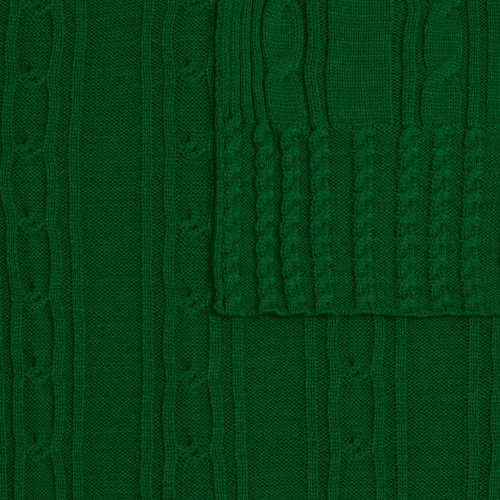 Плед Remitti, глубокий зеленый фото 2
