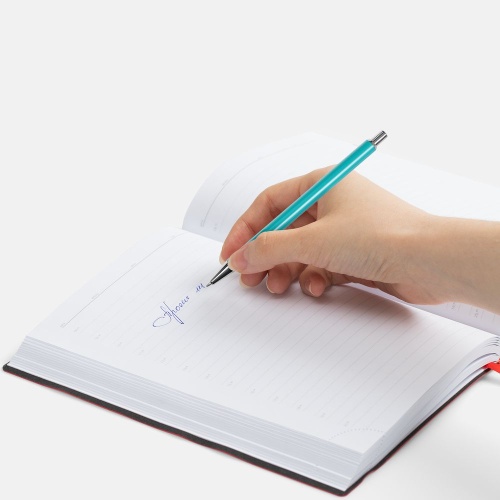 Ручка шариковая Slim Beam, бирюзовая фото 2