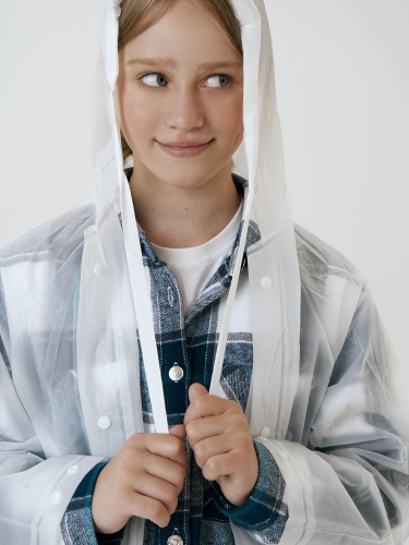 Дождевик детский RainDrop Kids, белый фото 4 Дождевик детский RainDrop Kids, белый фото 4