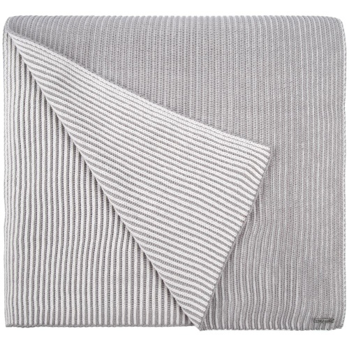 Шарф Nobilis, белый с серым фото 3