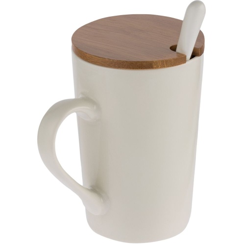 Кружка Parley с ложкой и бамбуковой крышкой фото 4 Кружка Parley с ложкой и бамбуковой крышкой фото 4