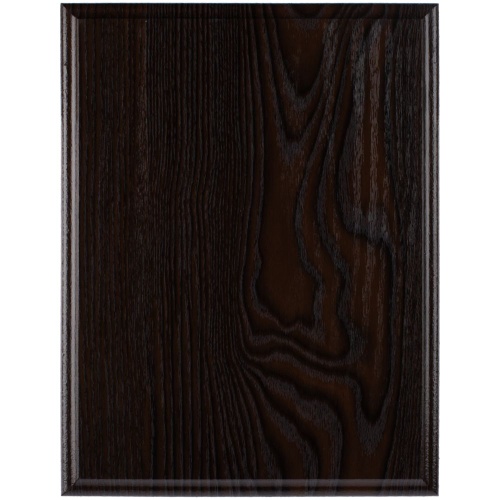 Плакетка Plaque, большая, венге с серебристой пластиной фото 3