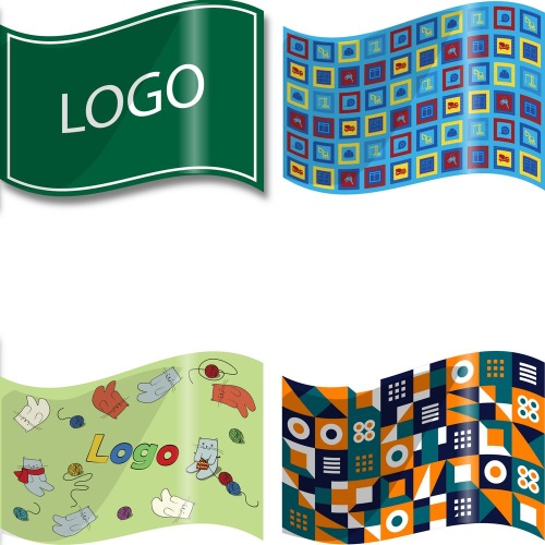 Флаг с печатью Drape на заказ, средний Флаг с печатью Drape на заказ, средний