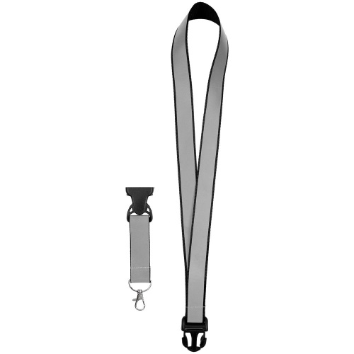 Лента светоотражающая Interlevel, черная с серым фото 4 Лента светоотражающая Interlevel, черная с серым фото 4