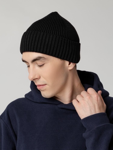 Шапка Hinge, черная фото 5 Шапка Hinge, черная фото 5