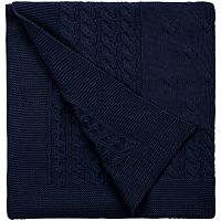 Плед Reframe, темно-синий (сапфир)