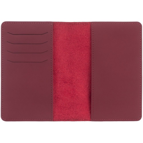 Обложка для паспорта Alaska, бордовая фото 4