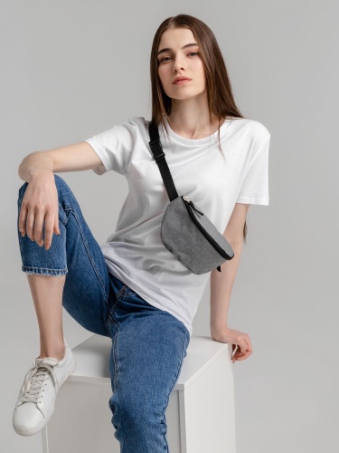 Поясная сумка Unit Handy Dandy, серая фото 6