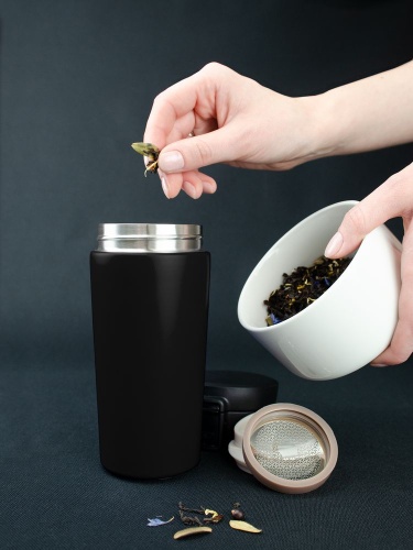Термостакан с ситечком No Leak Infuser, черный фото 10 Термостакан с ситечком No Leak Infuser, черный фото 10