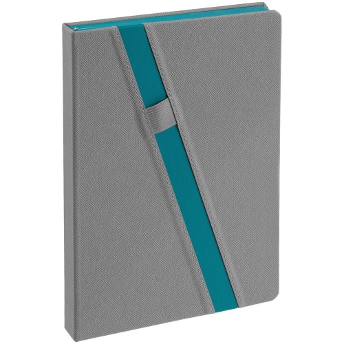 Ежедневник Rubikon, недатированный серо-бирюзовый Ежедневник Rubikon, недатированный серо-бирюзовый