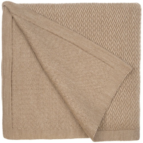 Плед Ornato, бежевый (миндальный меланж) фото 3