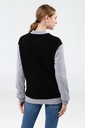 Бомбер College, черный фото 10