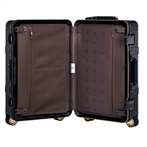 Чемодан Metal Luggage, черный фото 9