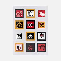 Стикерпак UV-DTF Industry, металлургия