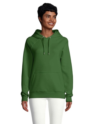 Толстовка унисекс Stellar, темно-зеленая фото 7 Толстовка унисекс Stellar, темно-зеленая фото 7