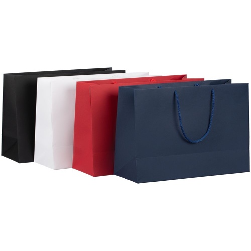 Пакет бумажный Ample Thin M, синий фото 2