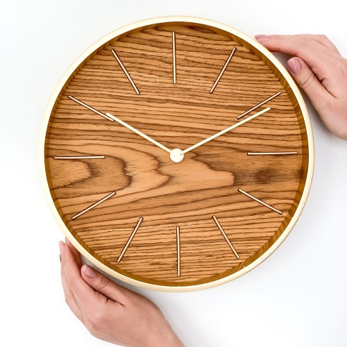 Часы настенные Oscar, дуб фото 8 Часы настенные Oscar, дуб фото 8