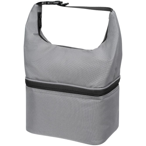 Термосумка с ланчбоксом Smakk, серая фото 4 Термосумка с ланчбоксом Smakk, серая фото 4