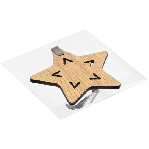 Деревянная подвеска Christmate, звезда фото 2