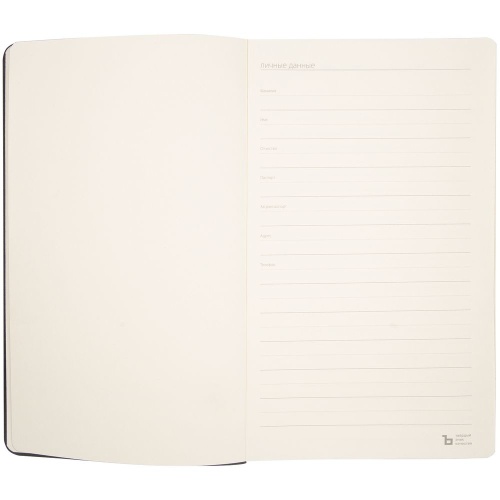 Ежедневник Velours, недатированный, черный с зеленым фото 6 Ежедневник Velours, недатированный, черный с зеленым фото 6