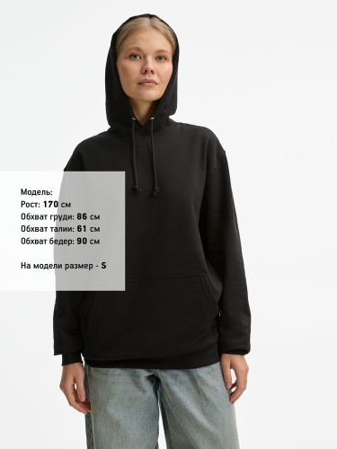 Худи унисекс Condor, темно-серое (графит) фото 4