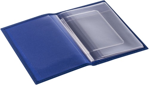 Обложка для автодокументов Twill, синяя фото 3