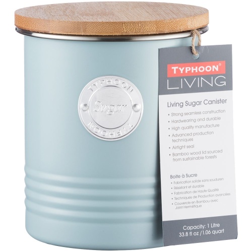 Емкость для хранения сахара Living, голубая фото 3