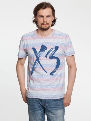 Футболка «ХЗ» двусторонняя, красная с синим Футболка «ХЗ» двусторонняя, красная с синим