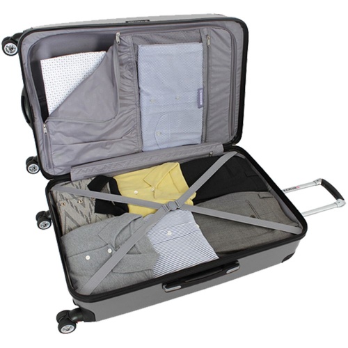 Чемодан Ridge L, серебристый фото 5 Чемодан Ridge L, серебристый фото 5