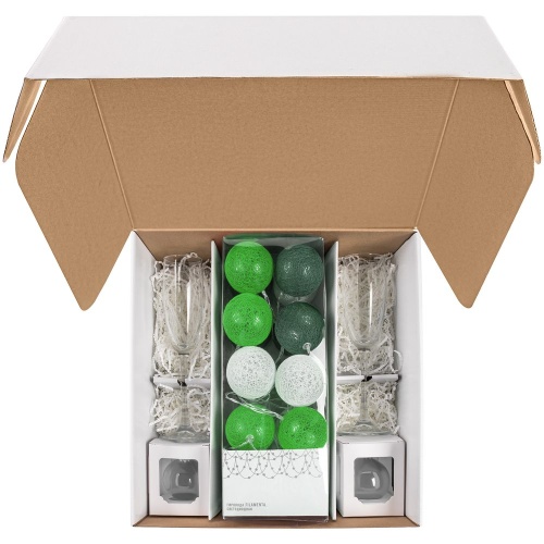 Набор Merry Moments для шампанского, зеленый фото 4