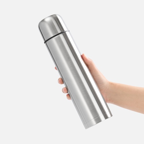 Термос Plain 1000, ver.2, серебристый фото 3