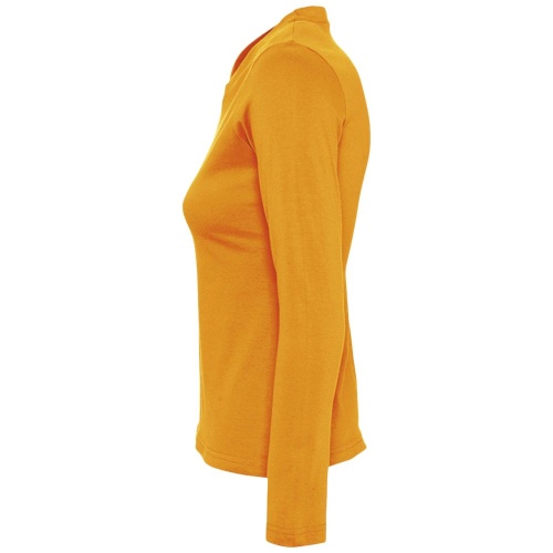 Футболка женская с длинным рукавом Majestic 150, оранжевая фото 4 Футболка женская с длинным рукавом Majestic 150, оранжевая фото 4