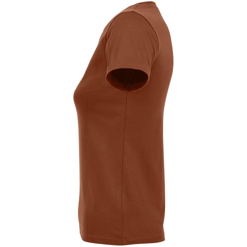 Футболка женская Regent Fit Women, коричневая (терракотовая) фото 4