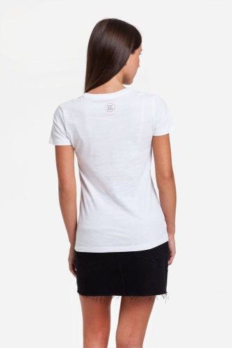 Футболка женская «Прикоснуться словами», белая фото 6